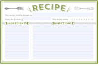 8+ Free Recipe Card Templates (Print To Use) Word Excel Fomats Pertaining To Printable Free Recipe Card Templates For Microsoft Word