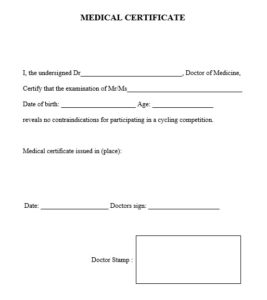 8 Free Sample Medical Certificate Templates Printable Samples In Quality Australian Doctors Certificate Template