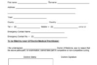 8 Free Sample Medical Certificate Templates Printable Samples Regarding Free Fake Medical Certificate Template