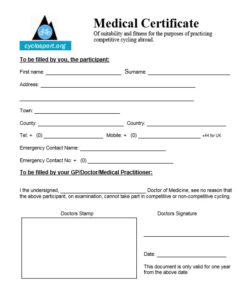 8 Free Sample Medical Certificate Templates Printable Samples Regarding Free Fake Medical Certificate Template