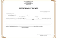8 Free Sample Medical Certificate Templates Printable Samples Within Free Fake Medical Certificate Template
