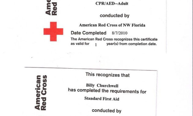 8 Printable H2S Certification Card Template Pdf With Cpr Inside Cpr Card Template