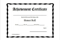 8+ Printable Honor Roll Certificate Templates & Samples With Regard To Honor Roll Certificate Template