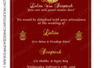 83 Format Indian Wedding Card Templates Online For Ms Word In Invitation Cards Templates For Marriage