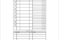 9+ Baseball Line Up Card Templates Doc, Pdf, Psd, Eps In Baseball Lineup Card Template