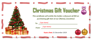 9 Free Christmas Gift Certificate Templates Using Ms Word In Free Christmas Gift Certificate Templates