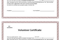 9 Free Sample Volunteer Certificate Templates Printable Regarding Free Volunteer Certificate Template