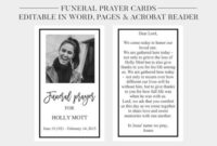 9+ Funeral Memorial Card Templates In Ai | Word | Pages Pertaining To Quality Memorial Card Template Word