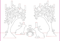 A Wonderful, Free Bunny Pop Up Card Template | Pop Up Card For Pop Up Tree Card Template