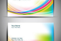 Abstract Business Card Template Free Vector In Adobe In Free Visiting Card Illustrator Templates Download