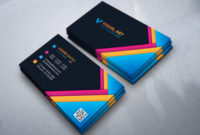Abstract Colorful Business Card Template In Quality Buisness Card Templates