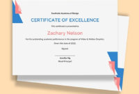 Academic Excellence Award Certificate Template Word (Doc Within 11+ Academic Award Certificate Template