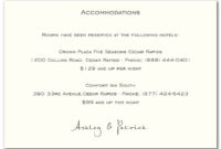 Accommodation Cards | Accommodations Card, Wedding Intended For Best Wedding Hotel Information Card Template