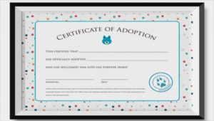 Adoption Certificate Template 19+ Free Pdf, Psd Format For Child Adoption Certificate Template