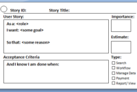 Agile | Throughout Professional Agile Story Card Template