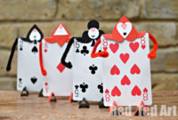 Alice In Wonderland Crafts Card Soldiers Red Ted Art For Alice In Wonderland Card Soldiers Template