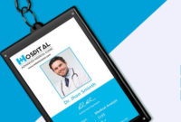 Amazing Hospital Identity Card Template Download | Free Intended For Hospital Id Card Template