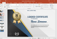 Animated Certificate Design Powerpoint Template Throughout Best Powerpoint Certificate Templates Free Download
