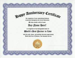 Anniversary Certificate Template Free In 2020 | Employee For Free Employee Anniversary Certificate Template