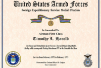 Army Good Conduct Medal Certificate Template (2) Templates Throughout Printable Army Good Conduct Medal Certificate Template