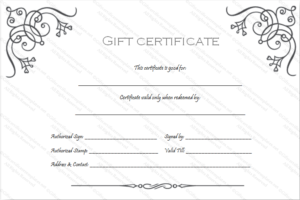 Art Business Gift Certificate Template Throughout Custom Gift Certificate Template