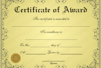 Award Certificate (Sandsword, #946) In 2020 | Award Template Throughout Sample Award Certificates Templates