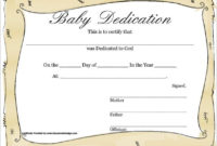 Baby Dedication Certificate Template 21+ Free Word, Pdf Regarding Quality Baby Christening Certificate Template