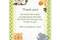 Baby Shower Favors Wording Ideas Baby Shower Decoration Pertaining To Template For Baby Shower Thank You Cards