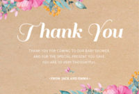 Baby Shower Thank You Cards | Paperlust In Template For Baby Shower Thank You Cards