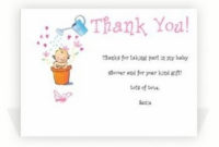 Baby Shower Thank You Notes | Baby Shower Thank You, Baby With 11+ Template For Baby Shower Thank You Cards