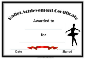 Ballet Awards 3 (1040×720) | Certificate Templates For Dance Certificate Template