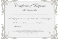 Baptism Certificate Template Word (9) | Professional Within Free Baptism Certificate Template Word