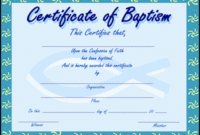 Baptism Certificates | Christian Baptism, Certificate Regarding Free Christian Baptism Certificate Template