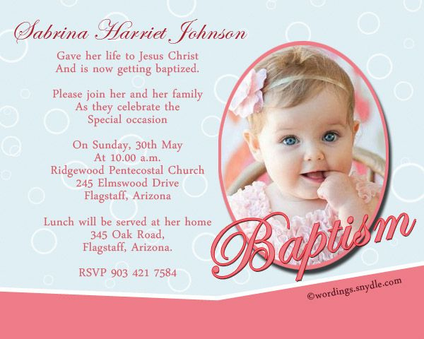 Baptism Invitation Wording Samples Wordings And Messages For Baptism Invitation Card Template