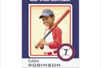 Baseball Card Template 9+Free Printable Word, Pdf, Psd Pertaining To Custom Baseball Cards Template