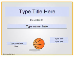 Basketball Camp Certificate Template In 2020 | Certificate Within Basketball Camp Certificate Template
