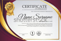 Beautiful Certificate Template Design Best Award Stock With Professional Beautiful Certificate Templates