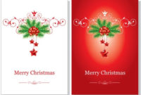 Beautiful Christmas Cards Vector Free Vector In Adobe For 11+ Adobe Illustrator Christmas Card Template