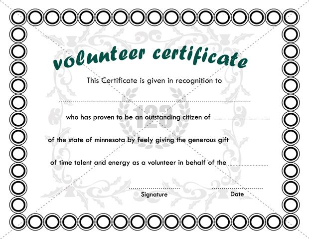 Best Volunteer Certificate Templates Download | Certificate Within Volunteer Certificate Templates