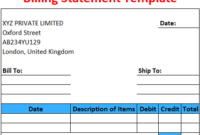 Billing Statement Template | Free Download (Ods, Excel, Pdf Pertaining To Quality Credit Card Statement Template Excel