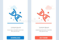 Bio, Dna, Genetics, Technology Blue And Red Download And Buy Within Bio Card Template