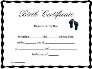Birth Certificate Template 38+ Word, Pdf, Psd, Ai For Novelty Birth Certificate Template