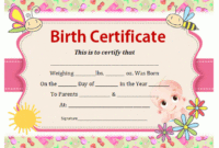 Birth Certificate Template | Office Templates Online With Birth Certificate Template For Microsoft Word