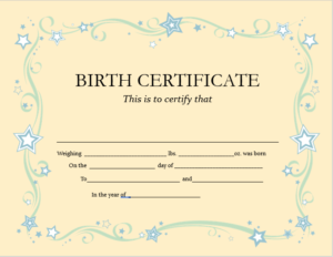 Birth Certificate Templates 14 Free Templates In Ms Word For Free Editable Birth Certificate Template