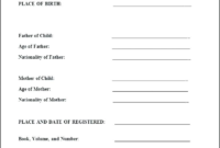 Birth Certificate Translation Template Uscis (2) Templates Intended For 11+ Spanish To English Birth Certificate Translation Template
