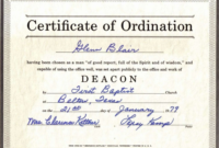 Bishop Ordination Certificate Template Intended For Throughout Printable Ordination Certificate Templates