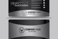Black And Silver Color Business Card Design Template Psd With Regard To Printable Free Business Card Templates In Psd Format