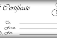 Black And White Gift Certificate Template Free (2 Pertaining To Black And White Gift Certificate Template Free