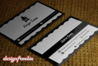 Black & White Free Business Card Templates Psd Regarding Quality Black And White Business Cards Templates Free