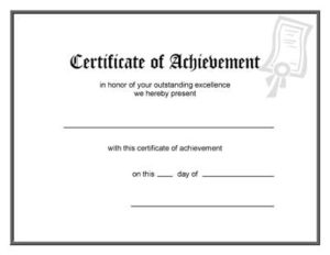Blank Award Certificate Template For Free Printable Blank Award Certificate Templates